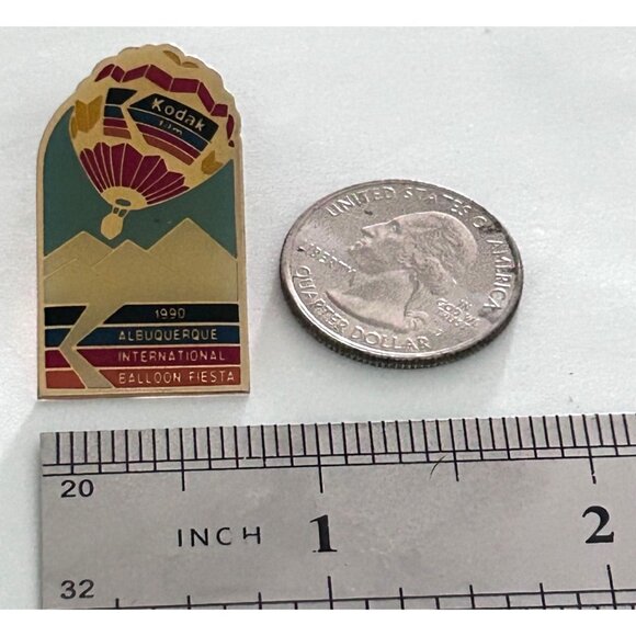Vintage 1990 Kodak Film Albuquerque International Balloon Fiesta Lapel Pin - Picture 2 of 3